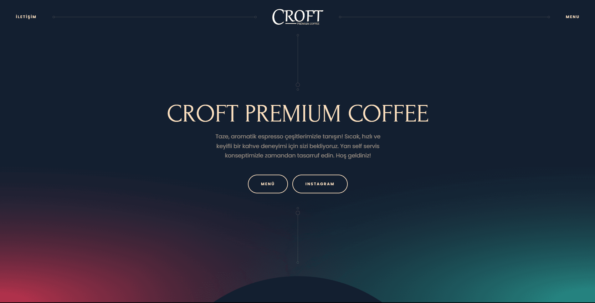 Croft Premium Coffee - Croft Premium Coffee için tasarlanan websitesi ve QR Menü Çalışmam